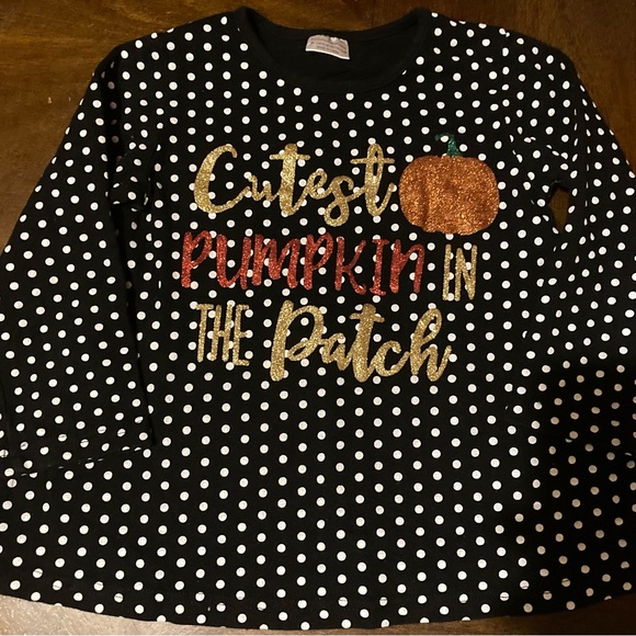 Girls Boutique Size Large Polka Dot Graphic Long Sleeve Top - Picture 11 of 13